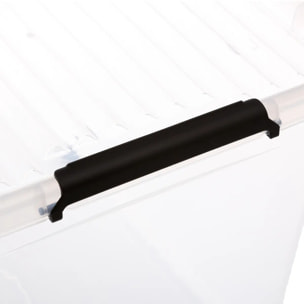 Boîte en plastique transparente 75L Clip N' Box