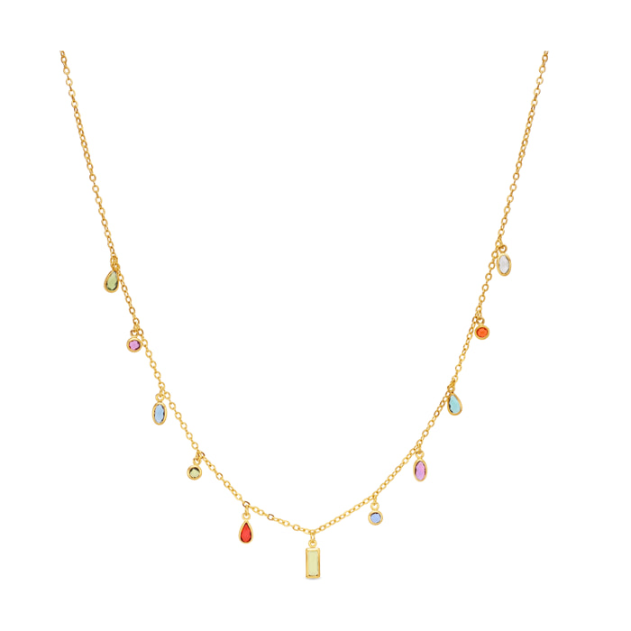 Collar Ayisha acabado oro amarillo 18k