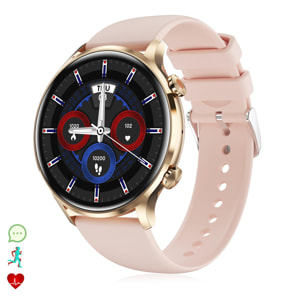 Smartwatch QS40 con chiamate Bluetooth, notifiche push. Molteplici modalità sportive, monitor della salute.