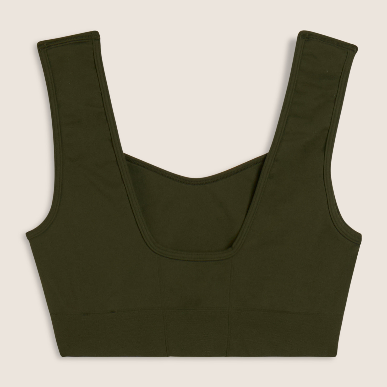 Top sportivo seamless con scollo a cuore e supporto leggero