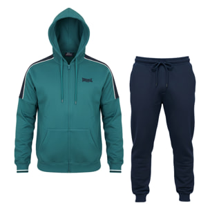 Tuta Uomo LONSDALE Cotone Felpato Zip Cappuccio