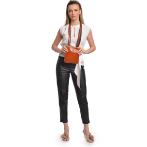 Borsa a spalla Anna Luchini Cammello