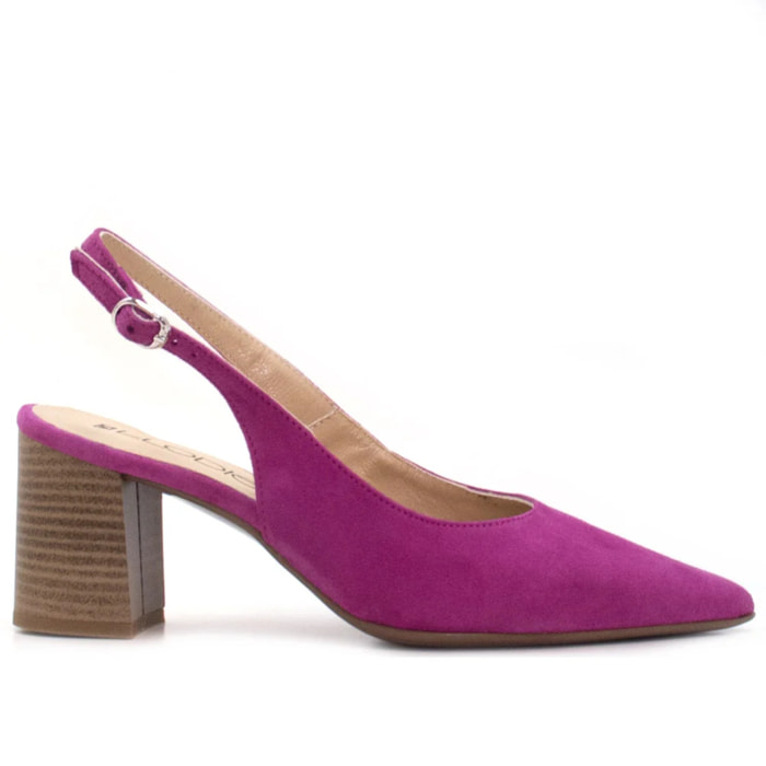 ZAPATO DE SALON 157663 PIEL ANTE FUCSIA