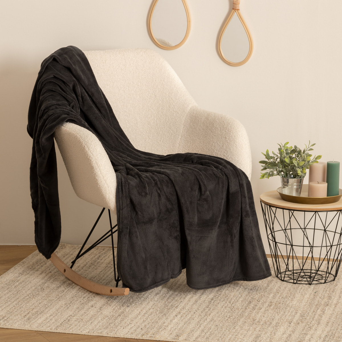 Plaid microfibre 125x150