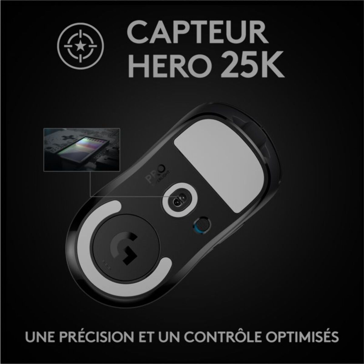Souris Gamer Sans Fil LOGITECH G PRO X SUPERLIGHT- Noire