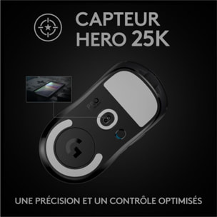 Souris Gamer Sans Fil LOGITECH G PRO X SUPERLIGHT- Noire