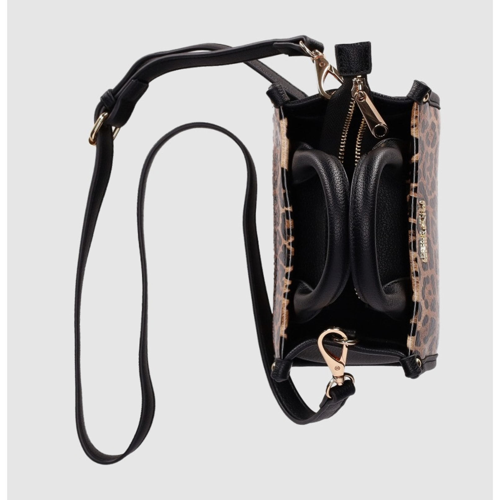 Bolso - Leopardo - Medida: 18 cm x 15 cm x 7 cm