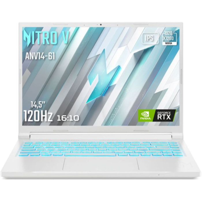 PC Gamer ACER Nitro V 14,5" WUXGA 120Hz AMD Ryzen 5 8645HS Nvidia GeForce RTX 4050 16 Go RAM DDR5 SSD 512 Go