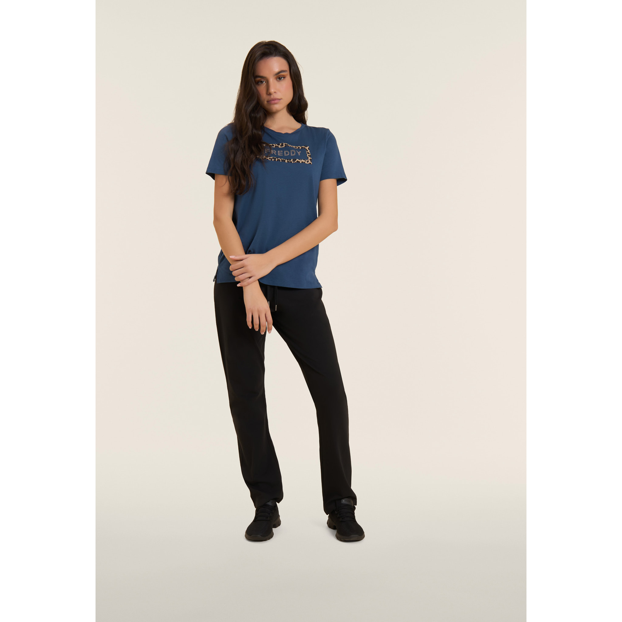 Pantaloni Sportivi Regular Fit con Gamba Dritta