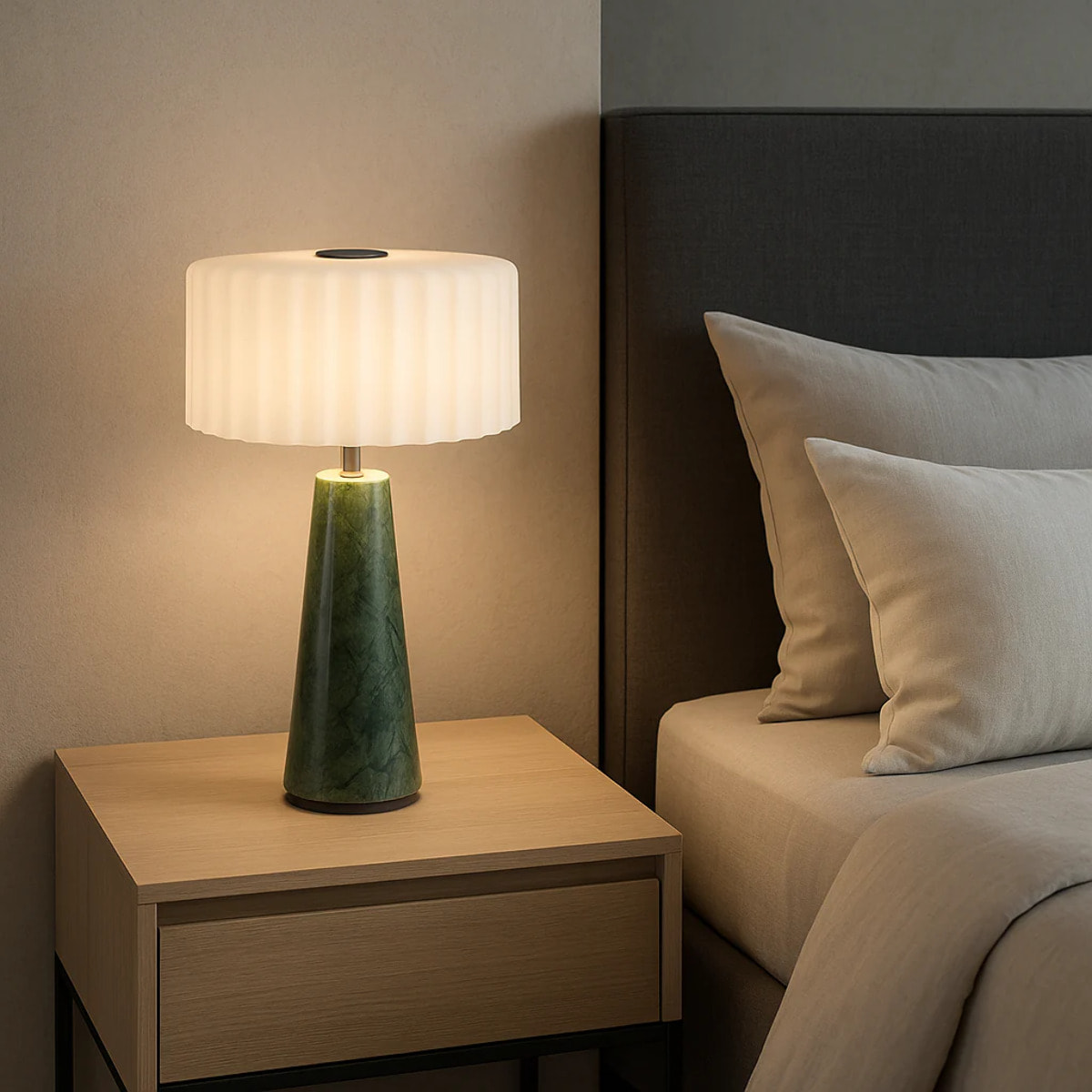 Lampe de table marbre BLOK H30CM