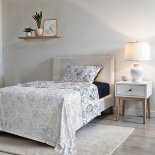 COMPLETO LETTO FASHION, 100% Microfibra, No Stiro - TRAVEL LIFE