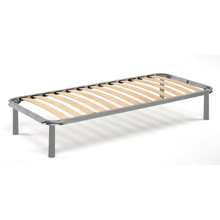 Rete letto singolo Amammata, Rete ortopedica in multistrato di betulla a 13 doghe, 100% Made in Italy, Cm 80x190h 34