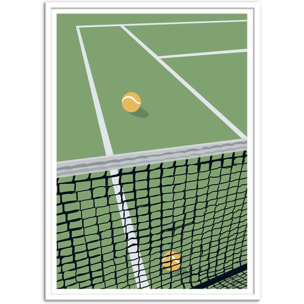 Affiche - Filet Tennis Green - LPX Illustration