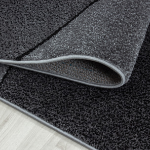 BETA - Tapis de salon à motif géométrique gris