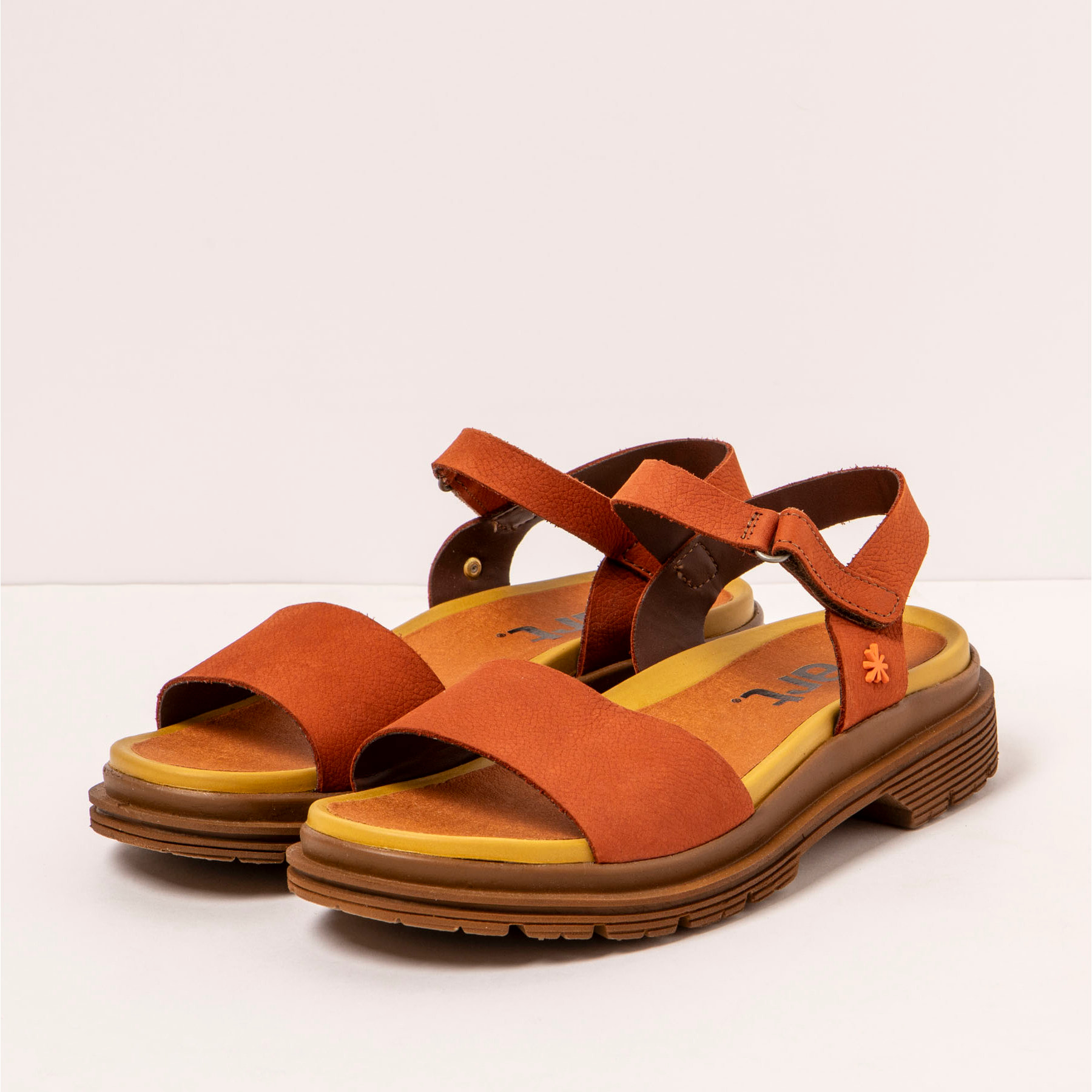 Sandalias 1548 NOBUCK DARK ORANGE/ BIRMINGHAM color Dark orange
