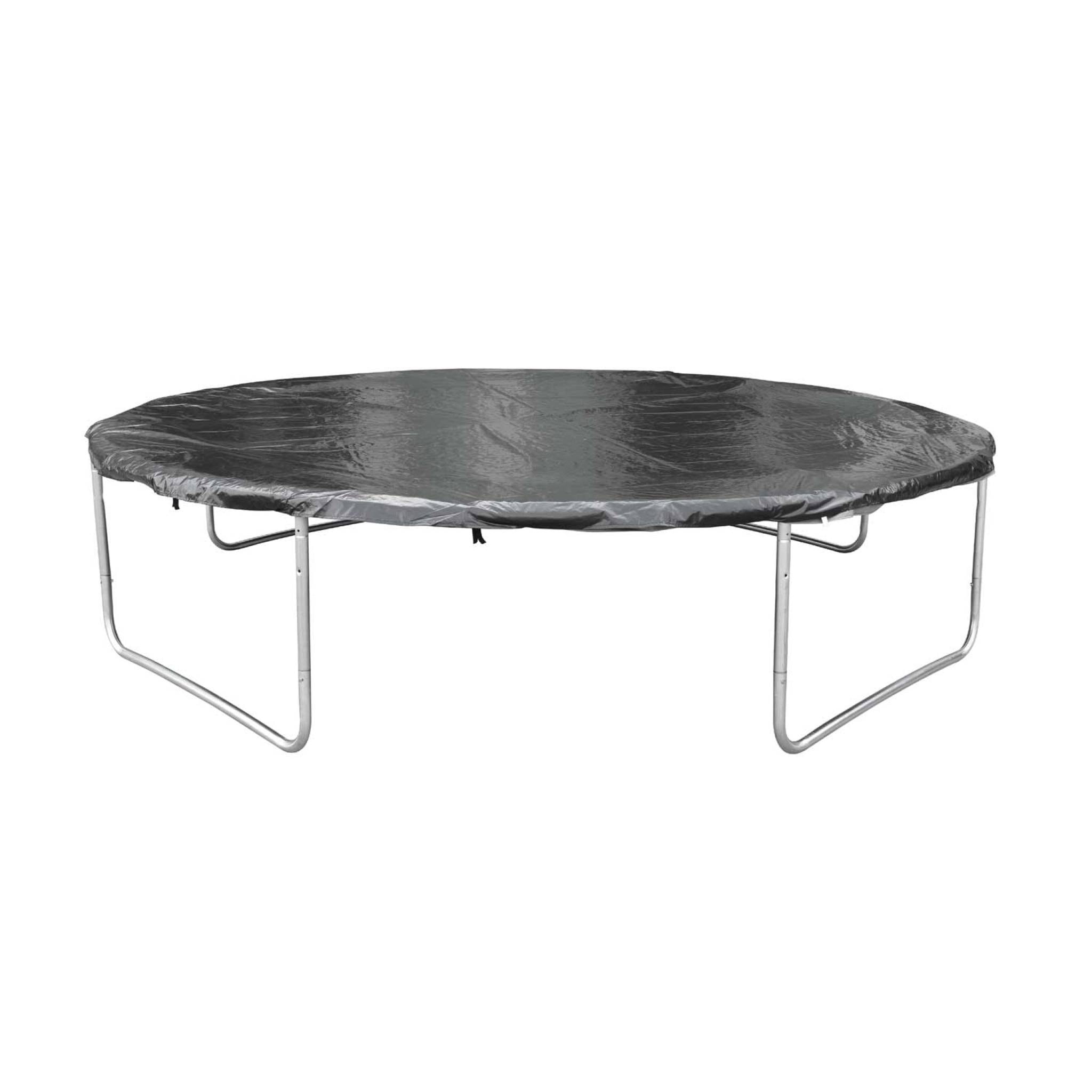 Trampoline rond Ø 430cm gris avec filet de protection intérieur - Venus Inner XXL –  échelle. bâche. filet pour chaussures et kit d'ancrage 4.30m 430 cm