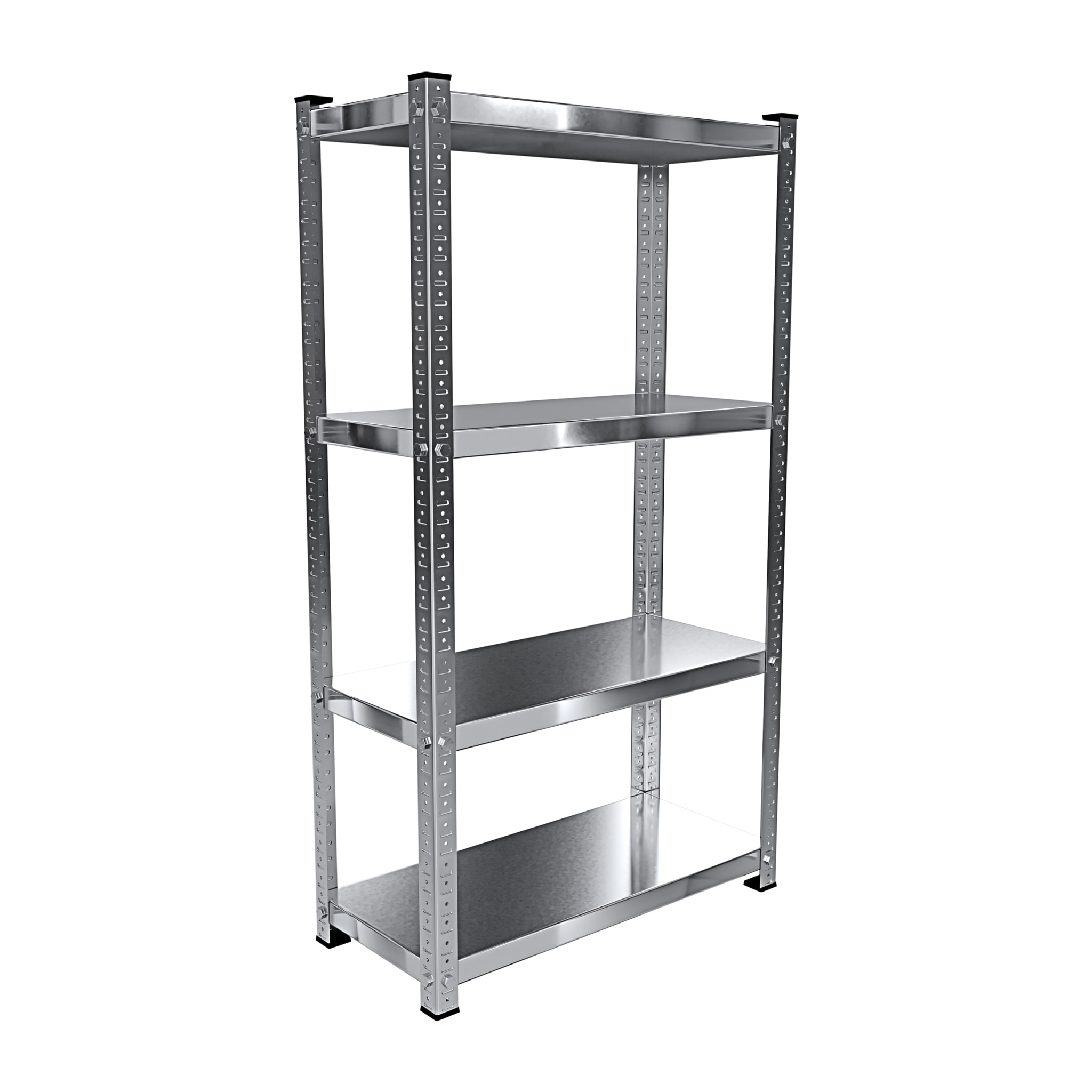 Scaffale In Metallo Alta Portata Con 4 Ripiani Regolabili Ideale Per Garage Officina Cantina Capannone Magazzino Design Modulare 150 x 75 x 30 cm