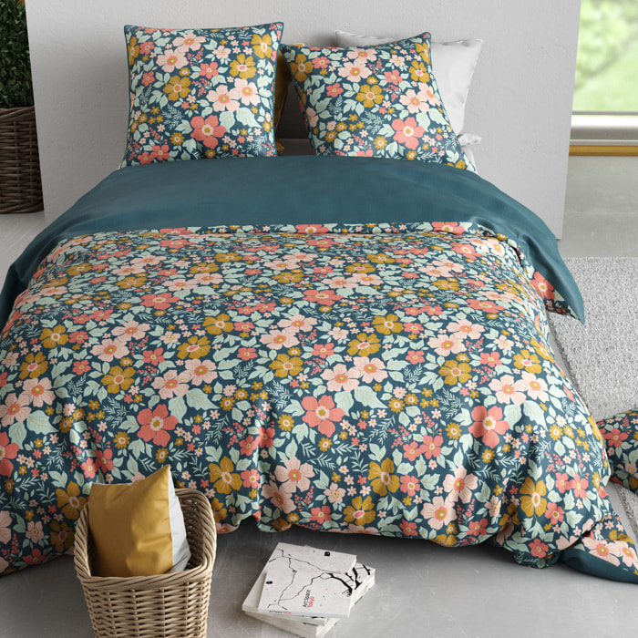 Parure Housse De Couette 3pcs 100% Coton 57 Fils ONDINE