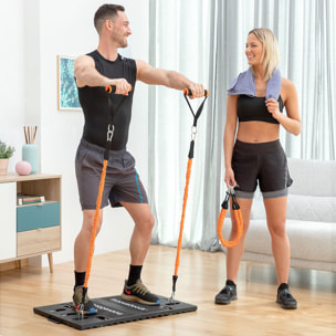 Pack système d'entraînement portable avec guide d'exercices et gilet sauna homme L InnovaGoods