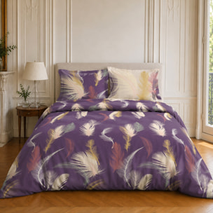 Parure housse de couette 100% coton motif tropical - WINTER