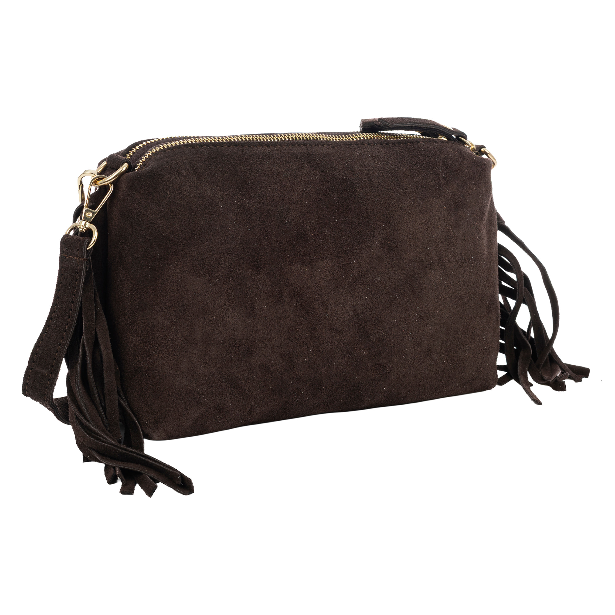 Benedetti Bolso de hombro Mujer. Piel auténtica Gamuza