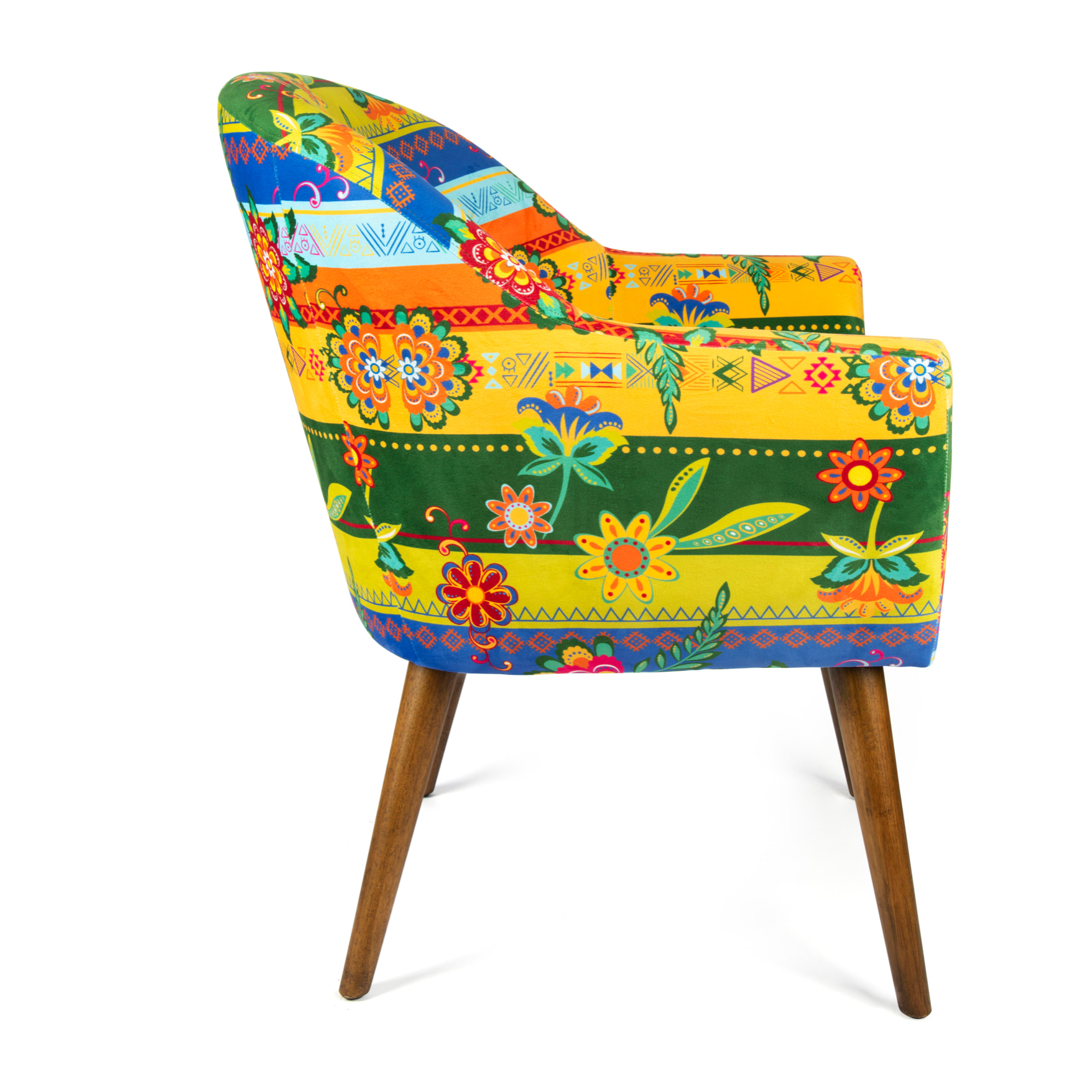 Fauteuil Excelsa Gipsy Soul poliestere e legno 70,5x65x83 cm multicolore