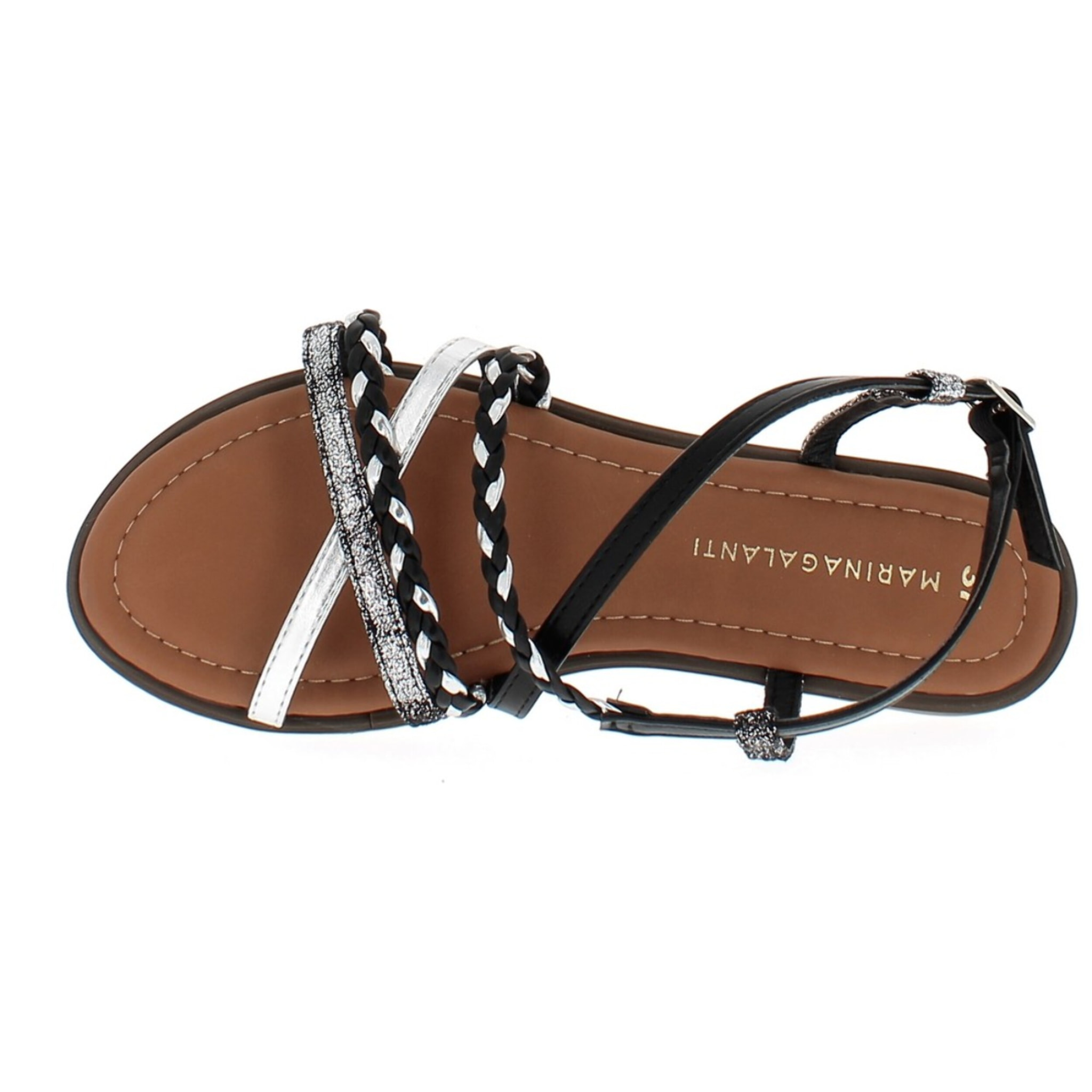 Marina Galanti Scarpe Donna Flat Braided Sandals MG 1E163 Black
