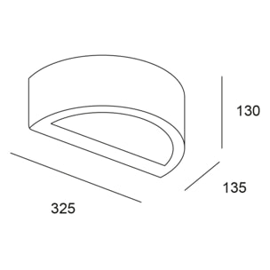 Forlight Area aplique exterior gris para bombilla E27
