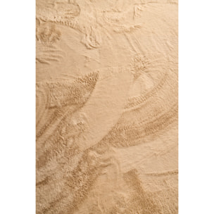 NUBE - Tapis doux et moelleux à poils courts beige - NUB6000BEI