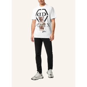 PHILIPP PLEIN Camiseta de cuello redondo y manga larga TEDDY