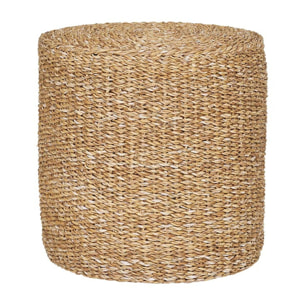 Jenna - pouf - en jute naturelle - Beige