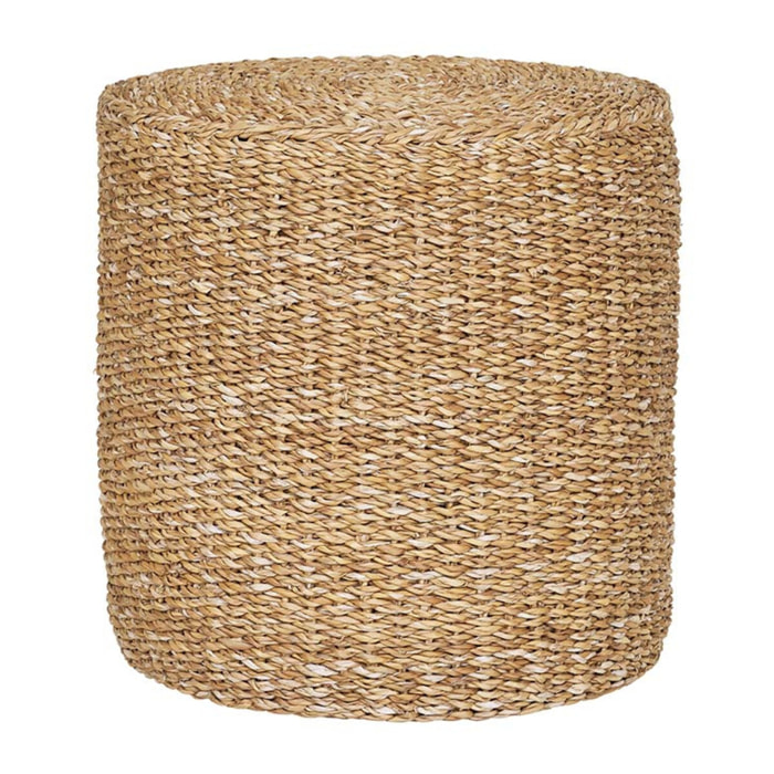Jenna - pouf - en jute naturelle - Beige