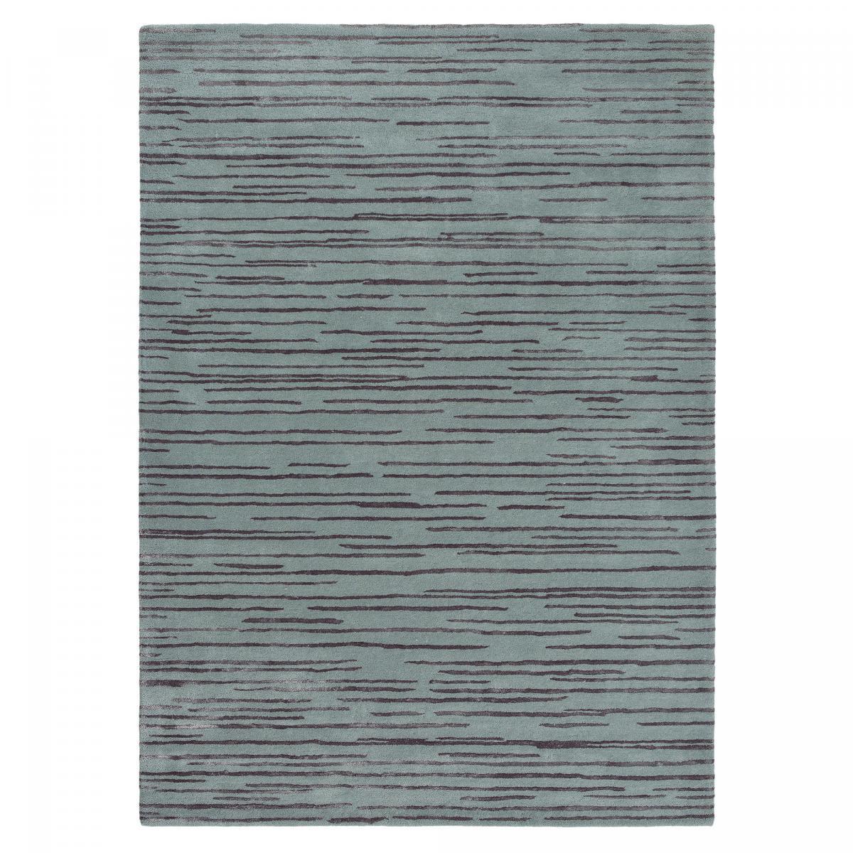 Tapis salon et chambre fait à la main en laine motif faux uni