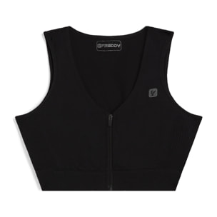 Reggiseno seamless sostegno medio con chiusura zip frontale