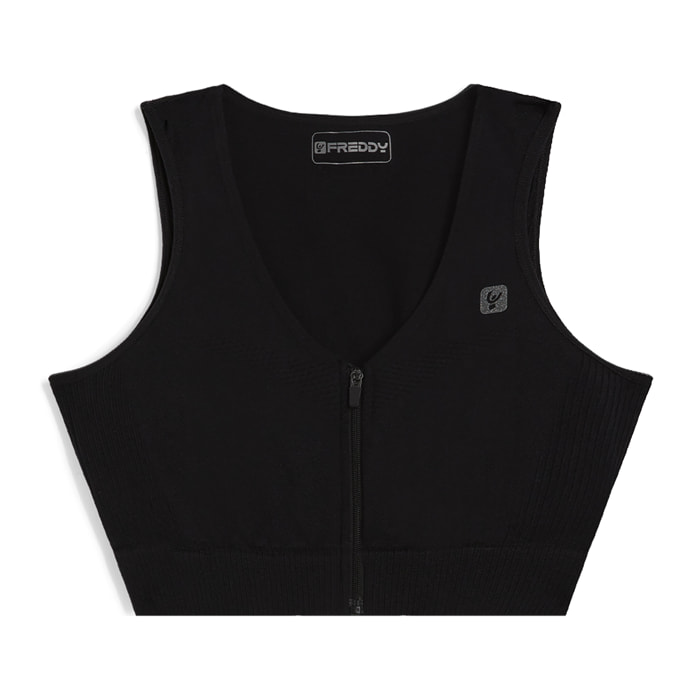 Reggiseno seamless sostegno medio con chiusura zip frontale