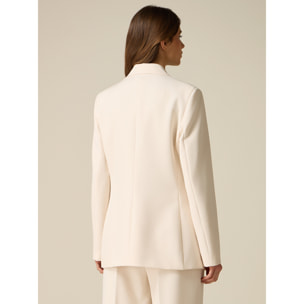 Oltre - Blazer de un botón forrado - Blanco