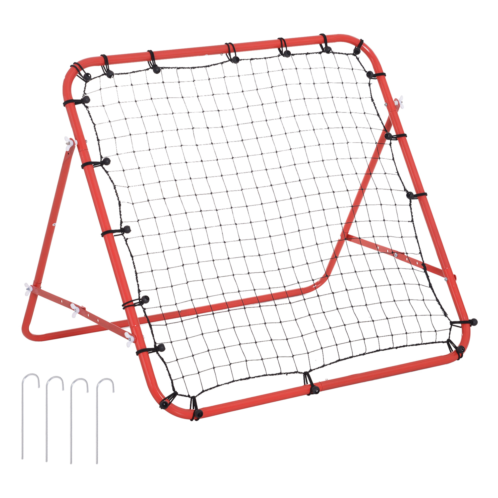 Red de Béisbol Red de Rebote con Ángulo Ajustable para Entrenamiento 96x80x96 cm