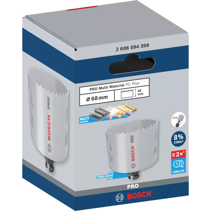 Scie trépan PRO Multi Material Power Change Plus - BOSCH - D.68
