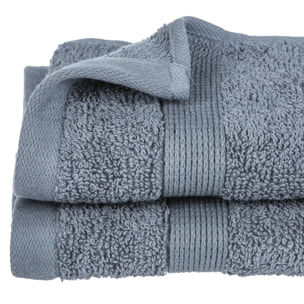 Serviette invité "Essentiel" - coton 450 gr/m² - gris anthracite 30x50 cm