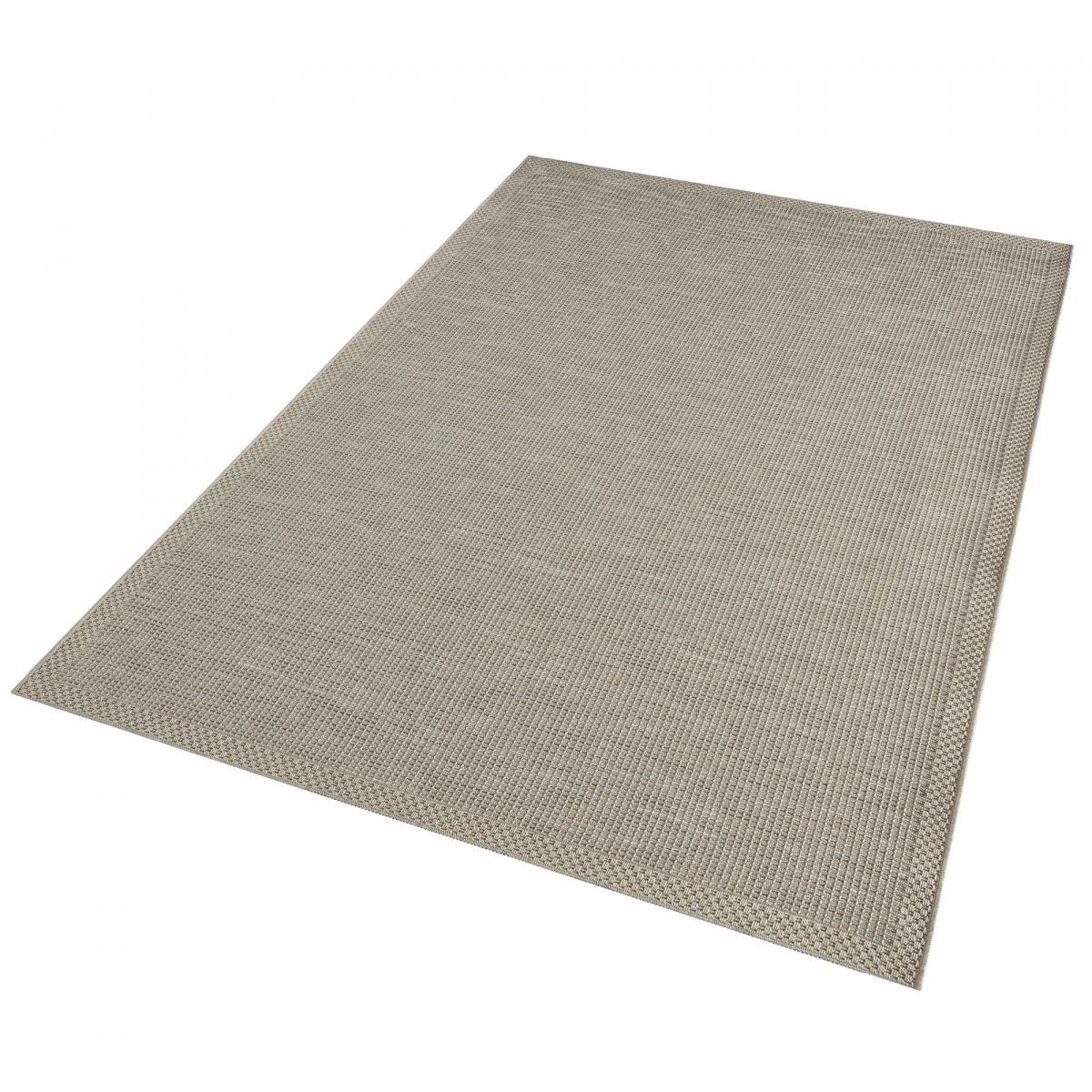 Tapis exterieur PUKET EX Beige 67x180 en polypropylène doux et soyeux