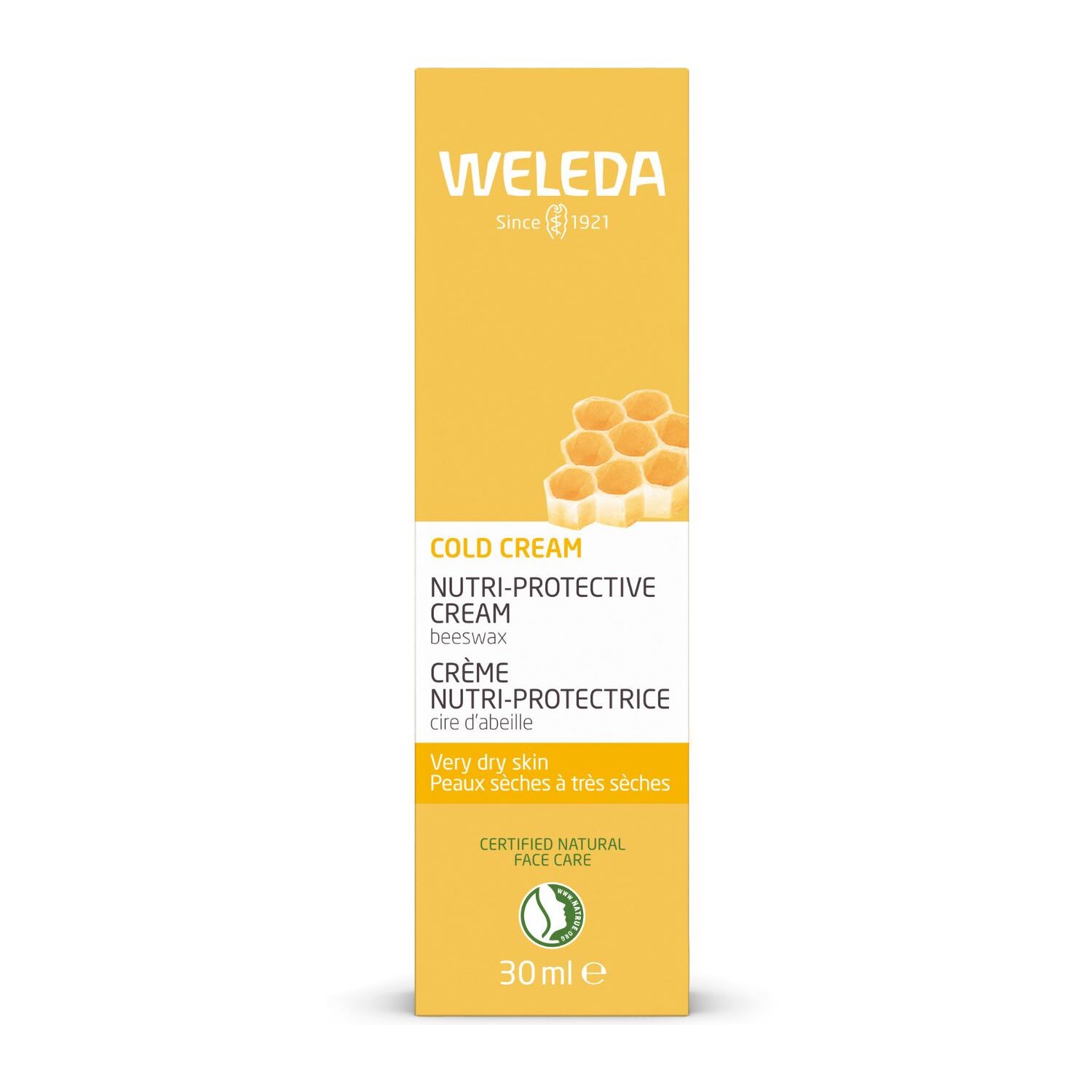 WELEDA - Duo Crème Nutri-protectrice Cold Cream - Soin protecteur intensif  - Protège et nourrit - Certifié Natrue**- Tube 30 ml x2