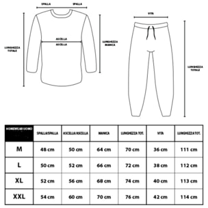 Tuta Homewear Uomo INTER Prod. Ufficiale Cotone French Terry - Art.2050