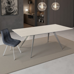 Tomasucci Table extensible MICCIU TRAVERTINO MARBLE - PLATUNUM