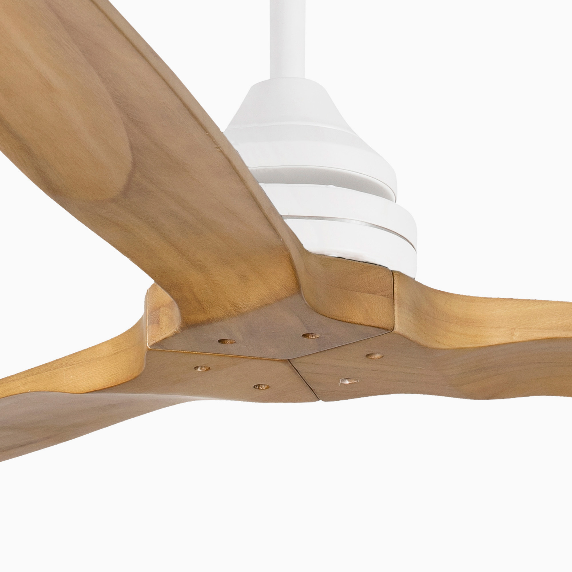 ALO L Ventilateur de plafond blanc/bois TUYA