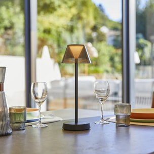 Lampe de table sans fil BEVERLY Noir H34cm