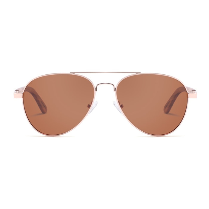 Gafas de Sol Feler 1705-2 Polarizadas de Madera Unisex 56 mm