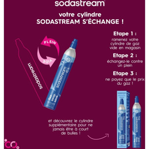 Cylindre CO2 SODASTREAM Recharge CO2 supplément Originale à vis