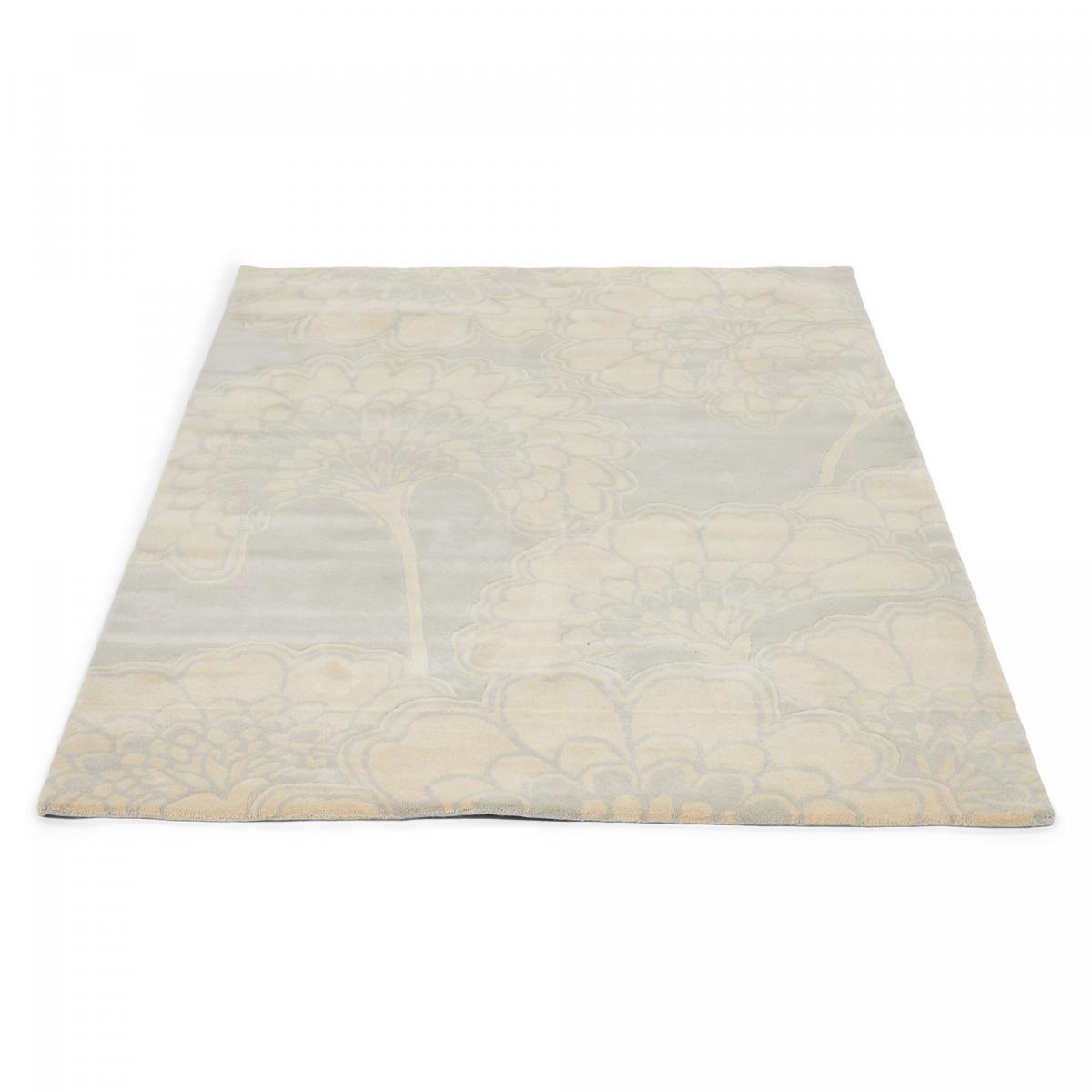 Tapis salon et chambre fait à la main en laine motif floral VAVA