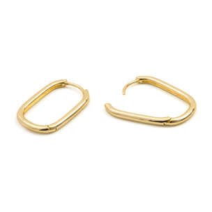 Pendientes Huitza acabado oro amarillo 18k