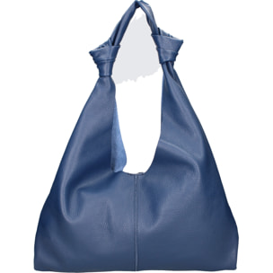 Borsa a spalla da donna In Vera pelle Made in Italy 40x42x2 cm